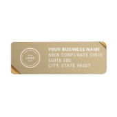 Elegant Custom Business Return Address Label (Voorkant)