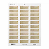 Elegant Custom Business Return Address Label (Full Sheet)