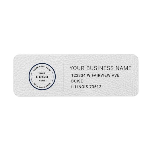 Elegant Custom Business Return Address Label (Voorkant)