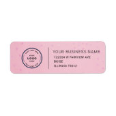 Elegant Custom Business Return Address Label (Voorkant)