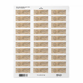 Elegant Custom Business Return Address Label (Full Sheet)