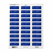 Elegant Custom Business Return Address Label (Full Sheet)