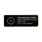 Elegant Custom Business Return Address Label (Voorkant)