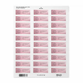 Elegant Custom Business Return Address Label (Full Sheet)
