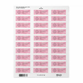 Elegant Custom Business Return Address Label (Full Sheet)
