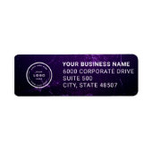 Elegant Custom Business Return Address Label (Voorkant)