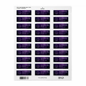 Elegant Custom Business Return Address Label (Full Sheet)