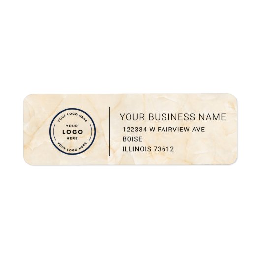 Elegant Custom Business Return Address Label (Voorkant)