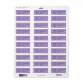 Elegant Custom Business Return Address Label (Full Sheet)