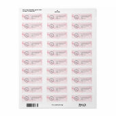 Elegant Custom Business Return Address Label (Full Sheet)