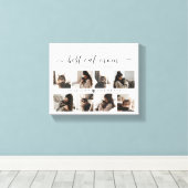 Elegant Custom Cat Mam Foto Collage Moederdag Canvas Afdruk (Insitu (Houten vloer))