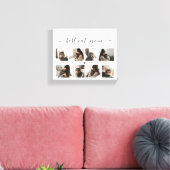 Elegant Custom Cat Mam Foto Collage Moederdag Canvas Afdruk (Insitu (Woonkamer))