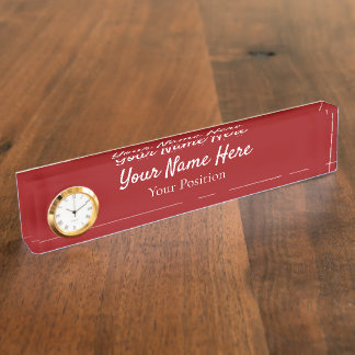 Elegant Custom Desk Name Plate Sign Naambordje