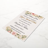 Elegant Custom Floral Wedding Invitations Design (Rotation)