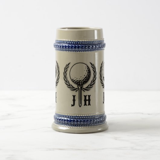 Elegant Custom Golf Monogram Design Bierpul (Center)