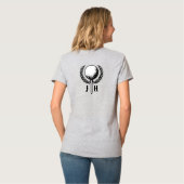 Elegant Custom Golf Monogram Design T-shirt (Achterkant volledig)