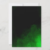 Elegant Custom Goud Smaragd Groen Bruiloft Kaart (Achterkant)