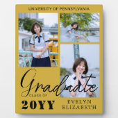 Elegant Custom Graduation Photo Memory Plaque (Devant)