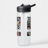 Elegant Custom Happy Fathers Dag 9 Foto Collage Waterfles (Links)