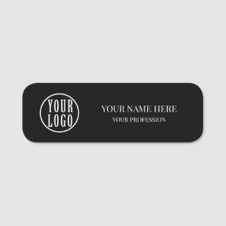 Elegant custom Logo Employee magnetic, safety pin Naamplaatje