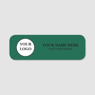 Elegant Custom Logo Employee Name Tag