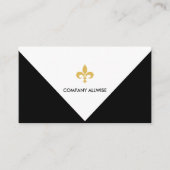 Elegant Custom Logo op zwart-wit Visitekaartje (Voorkant)