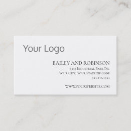 Elegant Custom Logo Visitekaartje