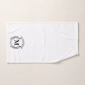 Elegant Custom Monogram Bad Handdoek (Handdoek)