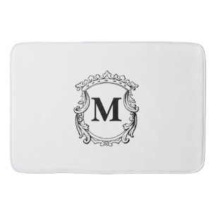 Elegant Custom Monogram Badmat