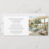 Elegant Custom Photo Logo Gift Certificate Chic (Achterkant)