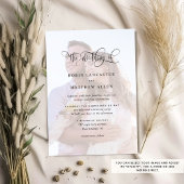 Elegant Custom Photo with QR Code Wedding Kaart