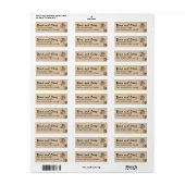 Elegant Custom Return Address Label | Personalized (Full Sheet)