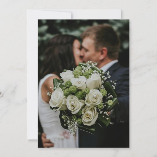 Elegant Custom Save the Date QR Invitation Kaart (Achterkant)