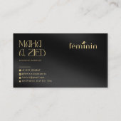 Elegant custom Visitekaartje ontwerp (Achterkant)