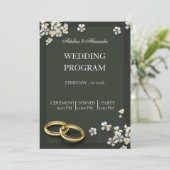 Elegant Custom Wedding Invitation (Debout devant)
