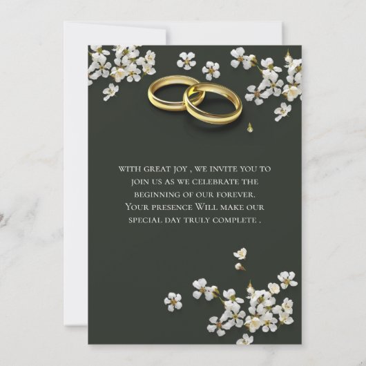 Elegant Custom Wedding Invitation (Dos)