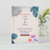 Elegant Custom Wedding Invitation (Debout devant)