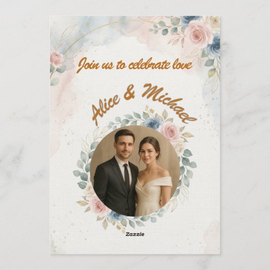Elegant Custom Wedding Invitation – Minimalist (Dos)