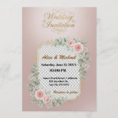 Elegant Custom Wedding Invitation – Minimalist (Devant)