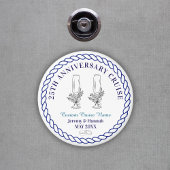 Elegant Custom Year Anniversary Cruise Cabin Door Magneet
