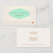 Elegant Customer Loyalty 10 Punch Kaart (Voorkant / Achterkant)