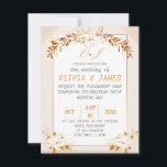 Elegant Customizable Wedding Invitation Card<br><div class="desc">Celebrate your big day in style with this elegant customizable wedding invitation card. Printed on premium Signature Matte cardstock with a smooth finish and classic square corners, this card combines timeless design with modern personalization. Perfect for weddings, engagements, or anniversary celebrations, this invitation card allows you to easily edit all...</div>