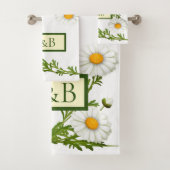 Elegant Cut Daisies Bad Handdoek (Insitu)