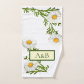Elegant Cut Daisies Bad Handdoek (Handdoek)