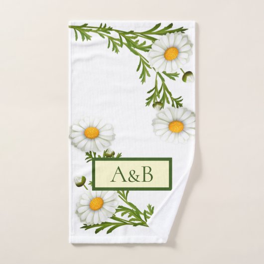 Elegant Cut Daisies Bad Handdoek (Handdoek)