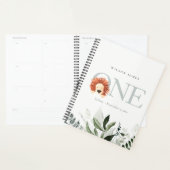 Elegant Cute Boho Lion Foliage 1e eerste verjaarda Planner (Display)
