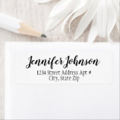 Elegant Cute Bold Return Address Envelope Labels (Insitu)