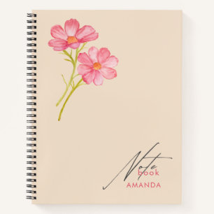 Elégant Cute Carnet Floral tendance