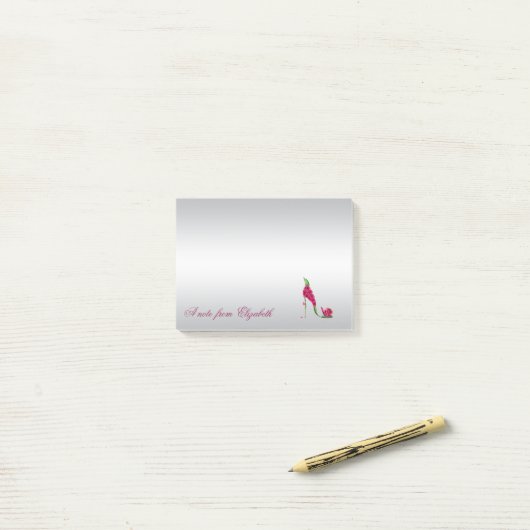 Elegant Cute Girly Stylish, High Heels Post-it® Notes (Op bureau)
