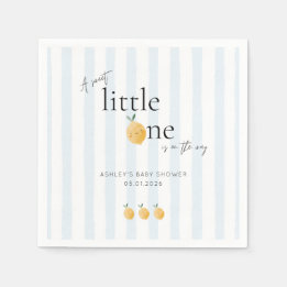 Elegant Cute Lemon Citrus Baby Shower Servet